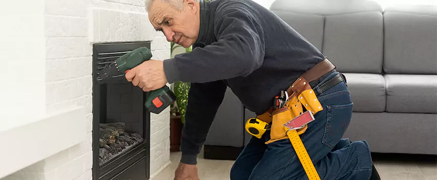 New Indoor Fireplace Installation in Oak Park, Illinois
